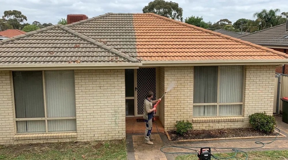 Whole-home pressure washing